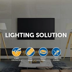 FactoryFast.com.au Modern Floor Lamp Wood Tripod Home Bedroom Reading Light 145cm