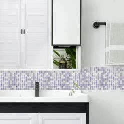 Randy & Travis Machinery DIY & Renovation Tiles 3D Peel And Stick Wall Tile Crystal Mosaic ({{Size}} X 10 Sheets)