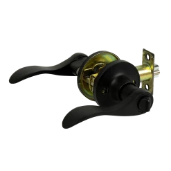 Randy & Travis Machinery Door Handle Set Lever Key Lock Function Black DIY & Renovation