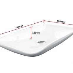 Della Francesca DIY & Renovation Bathroom Ceramic Above Counter-top Basin For Vanity