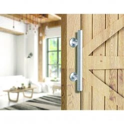 Randy & Travis Machinery 12" Barn Door Handle Sliding Flush Pull Wood Door Gate Hardware Stainless Steel DIY & Renovation