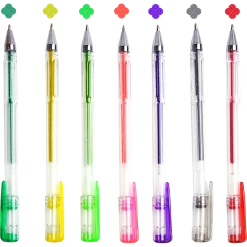 Randy & Travis Machinery Glitter Gel Pens (100 Pack) With 2.5X More Ink - Craft, Kids & Adult Colouring Games & Hobbies