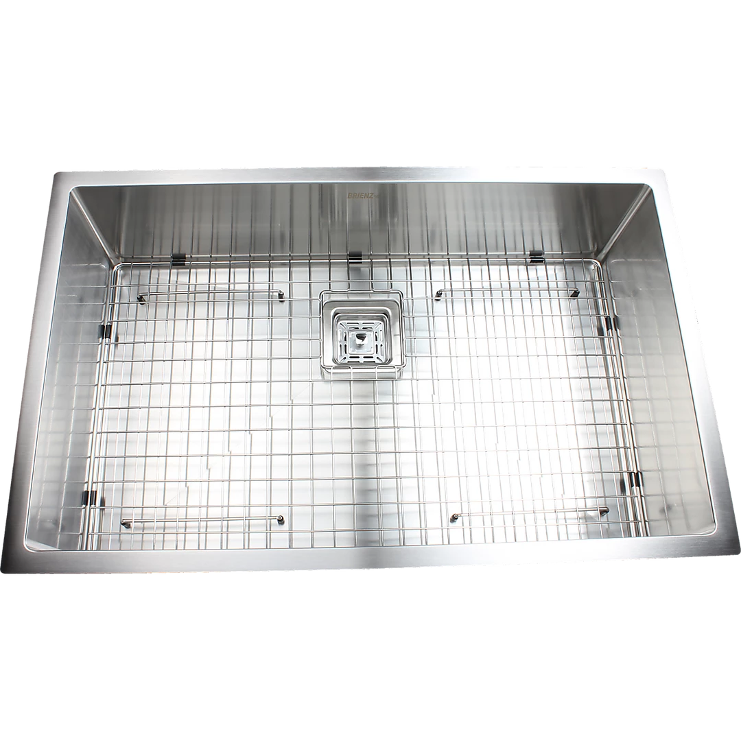 Brienz 810x505mm Handmade 1.5mm Stainless Steel Sink With Square Waste