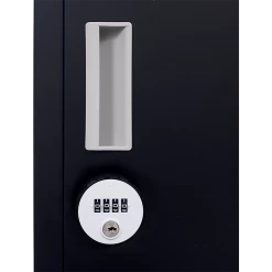 Salvatore Angelotti Black 6-Door Locker For Office Gym Shed School Home Storage - 4-Digit Combination Lock