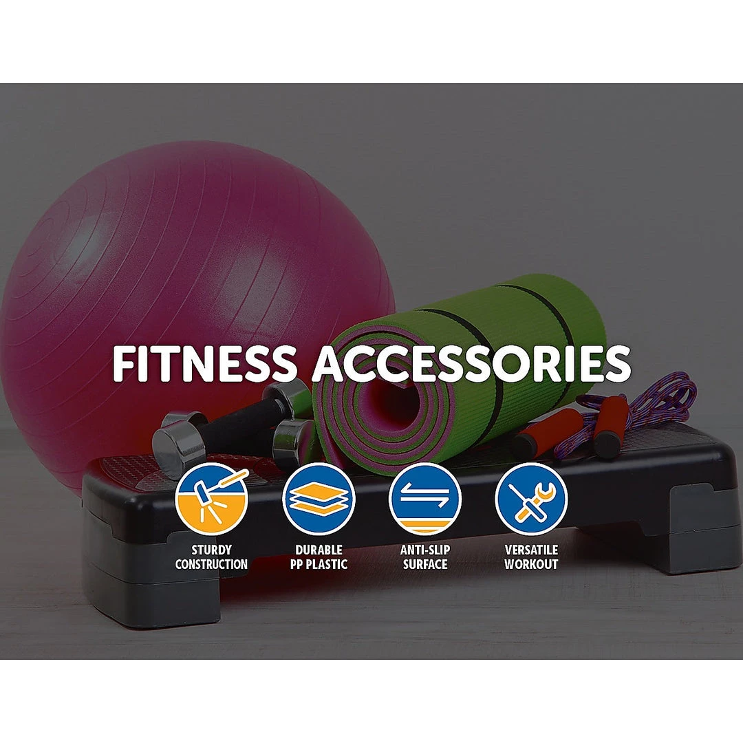 Randy & Travis Machinery Adjustable Aerobic Step Gym Exercise Fitness Workout Sports & Fitness