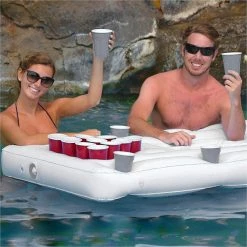 FactoryFast.com.au Big PVC Inflatable Beer Pong Raft Floating Pool Party Pong Game Table Lounge Toy Games & Hobbies