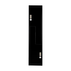 Salvatore Angelotti Black Two-Door L-shaped Office Gym Shed Storage Locker - 4-Digit Combination Lock