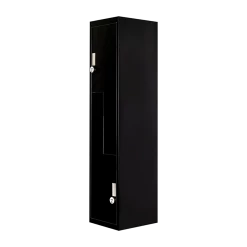 Salvatore Angelotti Black Two-Door L-shaped Office Gym Shed Storage Locker - 4-Digit Combination Lock