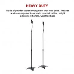 Randy & Travis Machinery 2pcs Speaker Stands Stand Rear Surround Sound Satellite Speakers Adjustable Home & Lifestyle