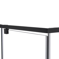 Della Francesca DIY & Renovation 1000 X 1000 X 1900mm Framed Safety Glass Pivot Door Shower Screen In Black