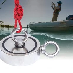 FactoryFast.com.au Games & Hobbies 700Kg Salvage Strong Recovery Magnet Neodymium Hook Treasure Hunting Fishing