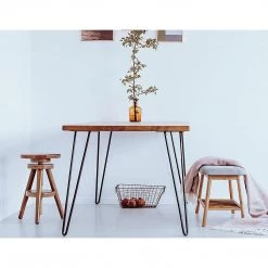 Randy & Travis Machinery Set Of 4 Industrial Retro Hairpin Table Legs 12mm Steel Bench Desk - 71cm