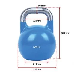 Randy & Travis Machinery Sports & Fitness 8KG, 12KG, 16KG Pro-Grade Steel KettleBell Set