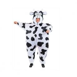 Salvatore Angelotti Cow Fancy Dress Inflatable Suit -Fan Operated Costume Games & Hobbies