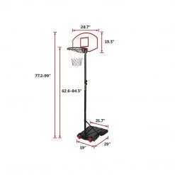 Randy & Travis Machinery Basketball Ring Hoop Height Adjustable Portable Set Games & Hobbies