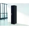 Salvatore Angelotti Furniture Black One-Door Office Gym Shed Clothing Locker Cabinet - 3-Digit Combination Lock