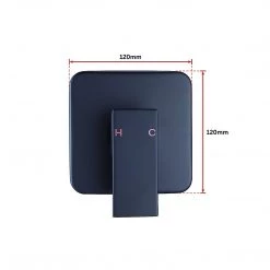 Della Francesca Shower Bath Mixer Tap Bathroom WATERMARK Approved - Electroplated Matte Black DIY & Renovation