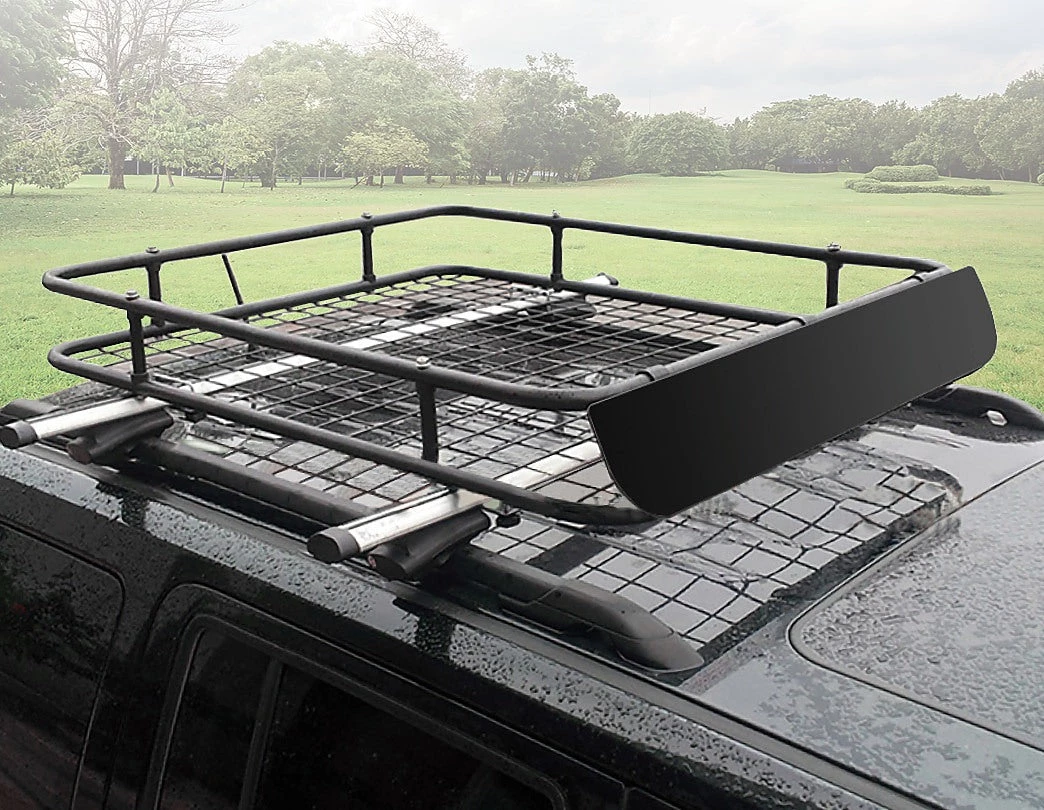 Bariloche Outdoor & Leisure Universal Roof Rack Basket - Car Luggage Carrier Steel Cage Vehicle Cargo