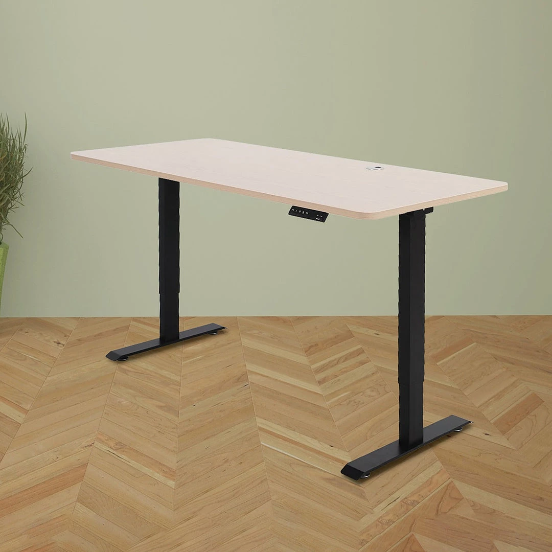 Furniture Palermo Standing Desk Sit Stand Height Adjustable Motorised 160cm Table Dual Motor