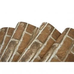 Randy & Travis Machinery Wallpaper Faux Brick Wall Paper Roll DIY & Renovation