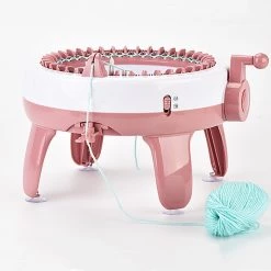 Randy & Travis Machinery Games & Hobbies DIY Knitting Machine Smart Weaving Knit Rotating Kids Toy Scarf Sock Hat Gift