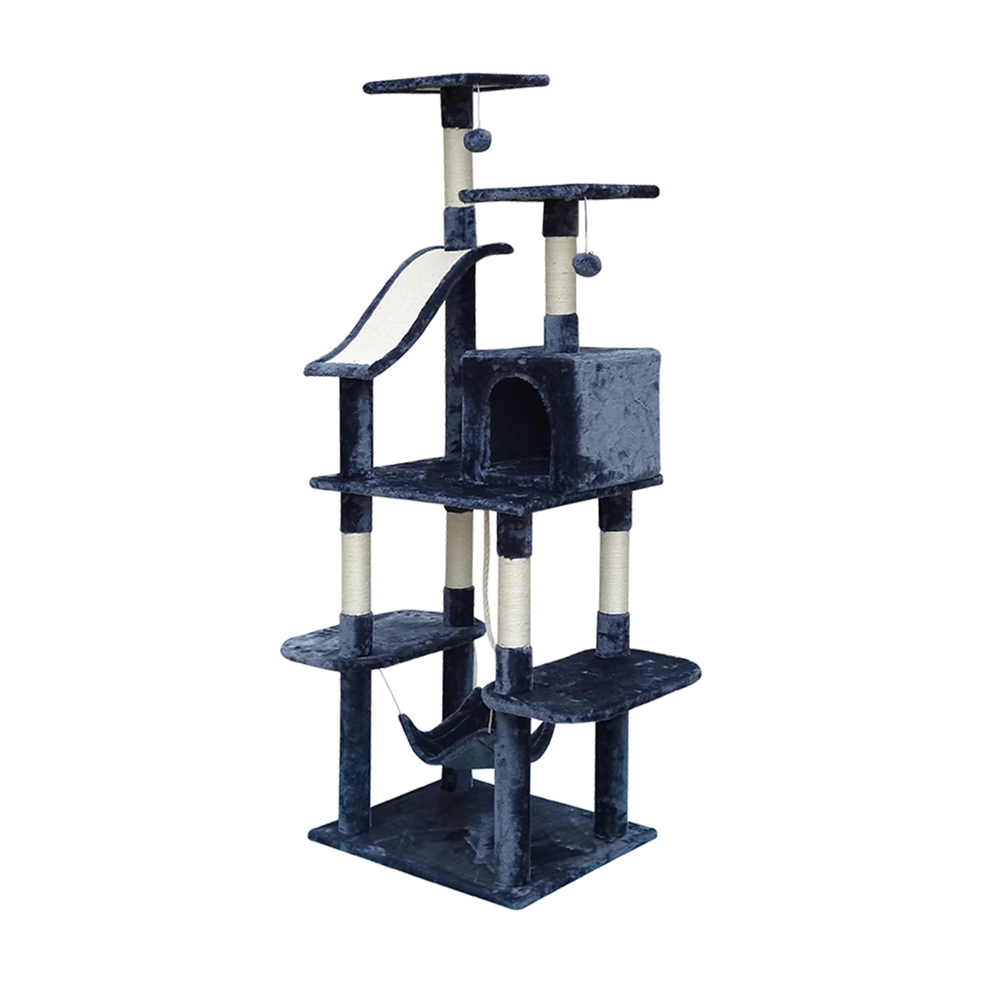 Randy & Travis Machinery 171cm Cat Tree Trees Scratching Post Scratcher Tower Condo House - Grey