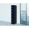 Salvatore Angelotti Black 6-Door Locker For Office Gym Shed School Home Storage - 4-Digit Combination Lock