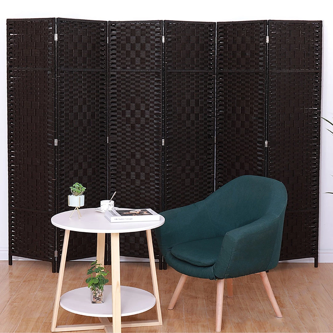 Palermo 6-Panel Room Divider Screen Privacy Rattan Dividers Stand Fold