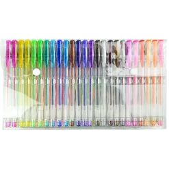 Randy & Travis Machinery Glitter Gel Pens (100 Pack) With 2.5X More Ink - Craft, Kids & Adult Colouring Games & Hobbies