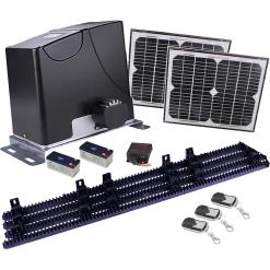 Randy & Travis Machinery 1000KG Auto Solar Slide Sliding Gate Opener Automatic W 4m Rail DIY & Renovation