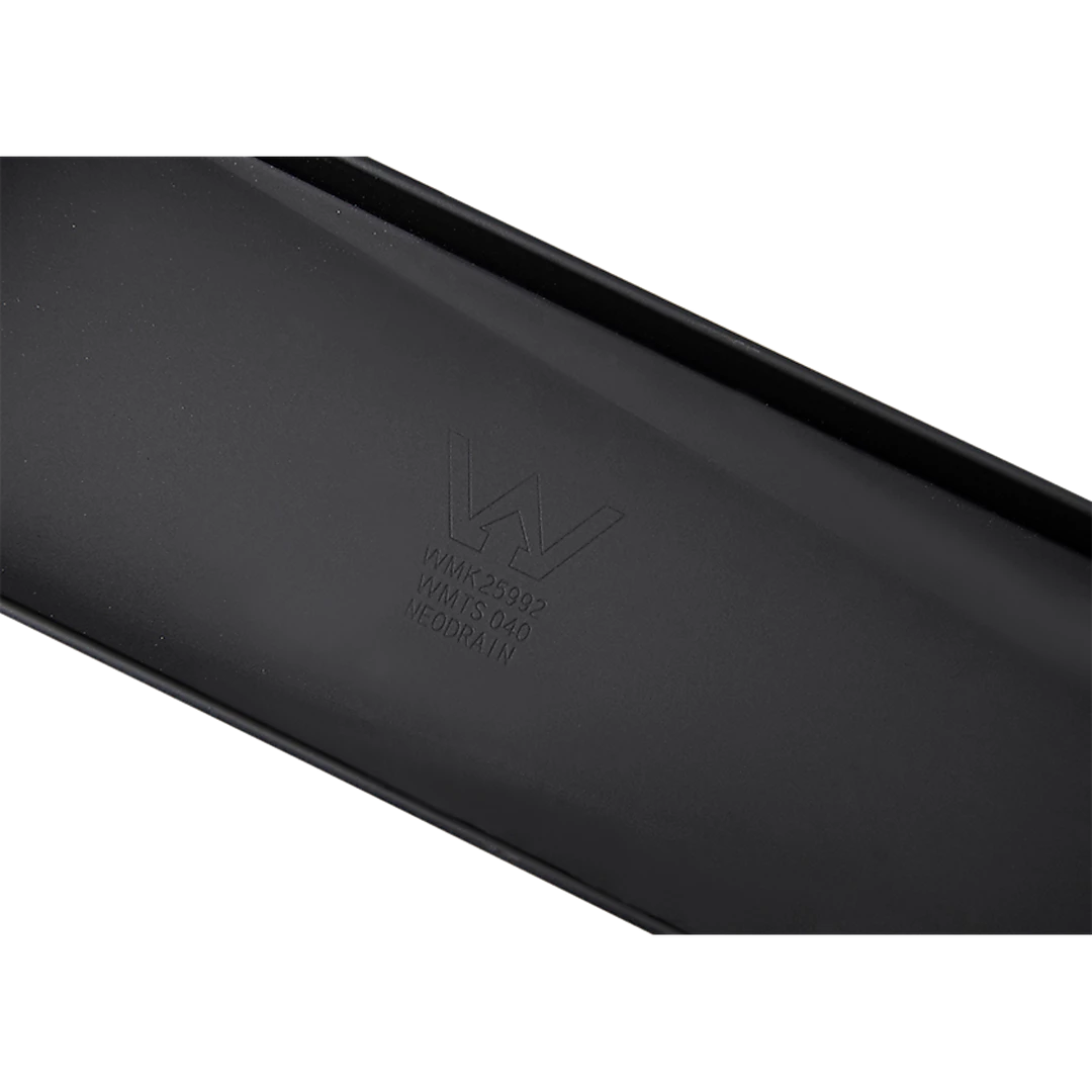 Della Francesca 100cm Tile Insert Black Grate Drain W/Centre Outlet Floor Waste DIY & Renovation