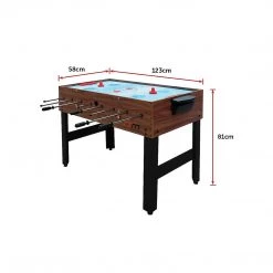 Randy & Travis Machinery Games & Hobbies 4FT 3-in-1 Games Foosball Soccer Hockey Pool Table Table