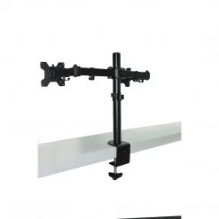 Randy & Travis Machinery Furniture Dual LCD Monitor Desk Mount Stand Adjustable Fits 2 Screens Up To 27