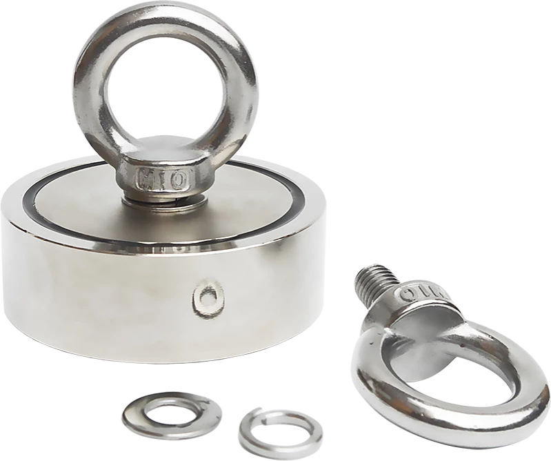 FactoryFast.com.au 340Kg Salvage Strong Recovery Magnet Neodymium Hook Treasure Hunting Fishing