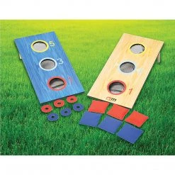 Randy & Travis Machinery 2-in-1 Three-Hole Bags And Washer Toss Combo Cornhole Portable Outdoor Games Games & Hobbies