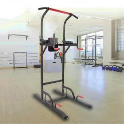 Randy & Travis Machinery Power Tower Chin Up Bar Push Pull Up Knee Raise Weight Bench Gym Station