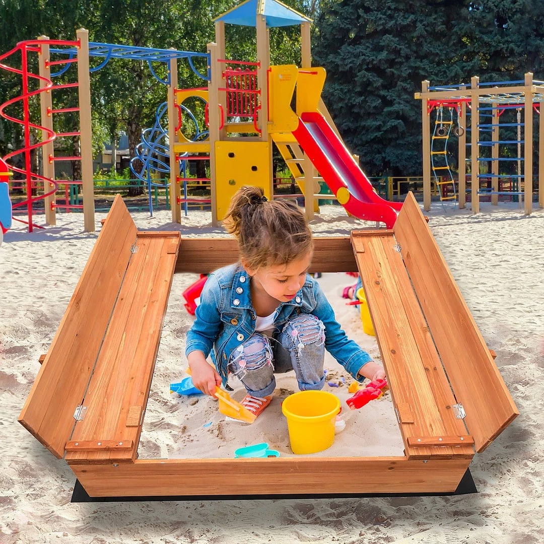 Brienz Games & Hobbies Sandpit Kids Wooden Sand Box