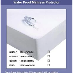 Salvatore Angelotti Home & Lifestyle Waterproof Terry Mattress Protector With Skirt - Single