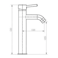 Della Francesca DIY & Renovation Basin Mixer Tap Faucet -Kitchen Laundry Bathroom Sink